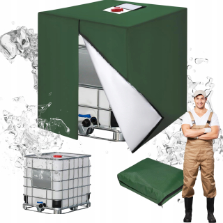 Kryt na nádrž na dažďovú vodu 1000 l 116 x 100 cm čierna